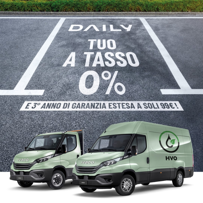 Daily tuo a tasso 0% + 3°anno di garanzia estesa a soli 99€